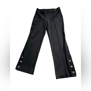 NWT MICHAEL KORS Cropped flare pull on dress pants, black, size XS